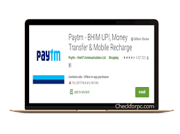 Paytm App For Pc Download Install On Windows 7 8 10 Mac Note Book