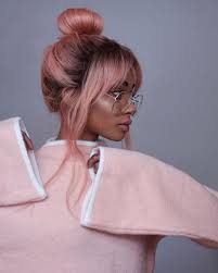 Look Of Love Silver Metal Cerceveli Seffaf Camli Aviator Gozluk Pembe Sac Dogal Sac Uzun Sac