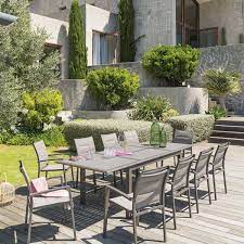 table de jardin extensible azua expresso tonka table de jardin mobilier jardin meuble jardin