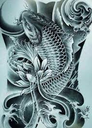 Black And White Koi Fish Tattoo Leg Pin By Kumthorn Artit On Tattoo Koi Dragon Tattoo Koi Tattoo Sleeve Koi Fish Tattoo