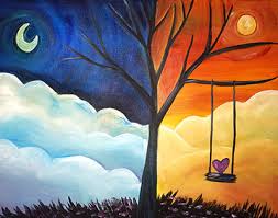 Buying a can of paint should be easy. Acrylic Sun And Moon Painting Painting Inspired