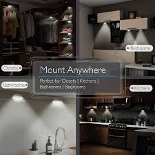 They are also available in low and normal voltages. Buy Fosmon Wireless Led Puck Light 3 Pack With Remote Control Under Cabinet Lighting 5 Daylight White Led Wide Floodlight Tap Style 30 Minute Timer Battery Operated For Kitchen Closet Pantry Counter Online