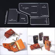 Akrilik Desen Tasarim Sablonu Anahtar Cantasi Cuzdan Modeli Diy El Yapimi Deri Kalip 7x11x2 Cm Canta Deri Deri Cuzdan