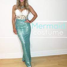 Inexpensive Diy Mermaid Costume Mermaid Costume Diy Mermaid Fancy Dress Mermaid Halloween Costumes