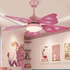 Due to the variety in hole placement on blades, these blades come without holes drilled. Led Acrylic Semi Flush Mount Kids Pink 5 Butterfly Wing Blades Bedroom Hanging Fan Light With Wall Semi Flush Mount Lighting Kids Ceiling Fans Butterfly Wings