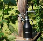 iKegger Edelstahl Growler isoliert schwarz – „The Growler“ 2L