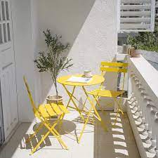 With an outdoor dining set, you can have a place to eat and enjoy the warm weather during the summer or create the perfect setting for friends to. Buy Patio Bistro Set Outdoor Patio Furniture Sets 3 Piece Patio Set Of Foldable Bistro Chairs And Table Yellow Online In Germany B08sg6yhpc