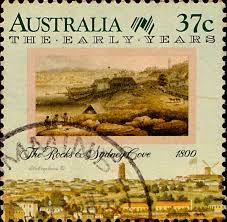 Australia The Early Years Details From Panorama View Of Sydney From The East Side Of The Cove 1808 Painted Australia The Rocks Sydney Stamp Collecting