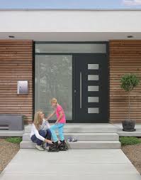 Vhodnaya Dver Hormann Thermosafe Motiv 502 Design De Fachada Fachadas De Casas Porta De Entrada Moderna