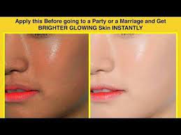 Apply This Before Going To A Party Or A Marriage And Get Brighter Glowing Skin Instantly Youtube Bright Glowing Skin Glowing Skin Glowing Skin Mask