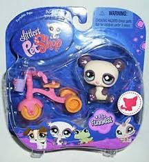 Greneric littlest pet shop, lps toy sparkle action figures kids toy gift，cute cartoon pets cats dogs toy mini pet shop toys. New Lps Littlest Pet Shop 822 Panda Bear With Tricycle Accessory Retired Hasbro Collectible Bobble Head To Lps Pets Lps Littlest Pet Shop Little Pet Shop Toys