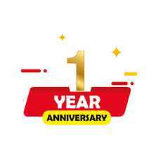 Your hard work, creativity, and effort are really appreciable. 1 Year Anniversary Celebration Vector Template Illustration 2052427 Vector Art At Vecteezy