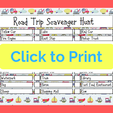 In addition to providing your little ones with a fun way to pass the time, they'll be learning as they play! Printable Road Trip Scavenger Hunt Views From A Step Stool