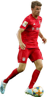 The image is png format with a clean transparent background. Thomas Muller Football Render 56472 Footyrenders