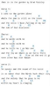 In The Garden Uke Chords Ukelele Songs Music Chords Guitar Chords For Songs