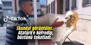 Tiktok isimli video platformundan 'oezge81' kullanıcı isimli bir kişi türkiye cumhuriyeti'nin kurucusu ulu önder mustafa kemal atatürk'e hakaret ve iftira içeren bir video yayınladı. Skandal Goruntuler Ataturk E Kufredip Bustunu Tokatladi