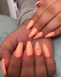 Here we do the red acrylic. 50 Orange Nail Ideas To Make You Stun In Every Season In 2020