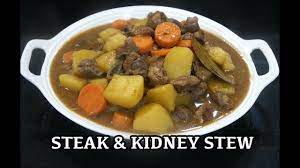 Why do tough cuts work best? Steak Kidney Stew Britsh Recipes Beef Stew English Beef Stew British Chef Youtube