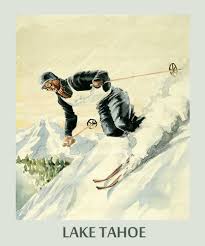 ski tahoe california skiing speed race winter sport usa vintage poster repro free shipping in usa standard image sizes for framing in 2021 ski posters vintage posters winter sports