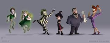 Kk He Him On Twitter You Know The Whole Being Dead Thing I Finally Finished All The Renders For This Beetlejuice Musical Character Design Personal Project I Ve Been Doing I M Pretty Happy With