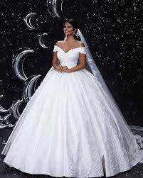 2020 Classic White Satin Lace Short Sleeve Ball Gown Wedding Dress Off Shoulder Plus Size Bride Dresses Wedding Bridal Gowns Wedding Dresses Aliexpress Ball Gowns Wedding White Ball Gowns Ball Gown