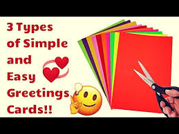 3 types of greeting card chart paper greeting card