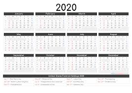 Download free yearly 2020 printable calendar. Printable Calendar 2020 Pdf 12 Templates