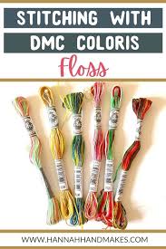 Some of the booklets come with an entire set of the floss collection as a gift pack or they are available individually. Stitching With Dmc Coloris Threads Hannah Hand Makes