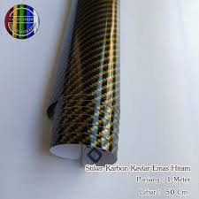 Harga skotlet per meter : Stiker Skotlet Karbon Carbon Kevlar Hitam Emas Black Gold Halus 50cm Lazada Indonesia