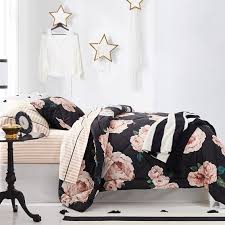 Black And Pink Roses Bedding Pin On Bedroom Ideas
