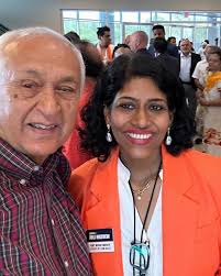 Celebrating India's 77th Independence Day Celebration with State  Representatives Ron Reynolds and Gene Wu, County Attorney Bridgette Smith  Lawson, and Commissioner Dexter McCoy. Thank you Gujarati Samaj and  Consulate General of India