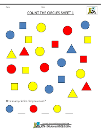 free shape worksheets kindergarten