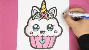 Kawaii ausmalbilder kawaii essen malvorlage coloring and. Kawaii Einhorn Cupcake Malen Kawaii Bilder Youtube