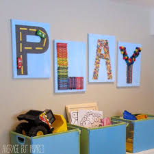 Easy Diy Kids Playroom Art Average But Inspired Playroom Wall Decor Kids Wall Decor Boy Room Wall Decor