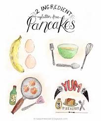 Happiness Is 2 Ingredient Gluten Free Pancakes Illustrated Gluten Free Pancakes Free Pancake 2 Ingredients