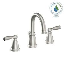 Best bathroom faucets for your home. Moen Banbury 8 In Widespread 2 Handle High Arc Bathroom Faucet In Spot Resist Brushed Nickel Ws84924srn The Home Depot