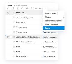 If users have enabled this option then, all sent emails will be listed just under the email. Advanced Features Zoho Mail