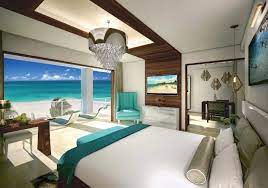 A Sandals 5 Star All Inclusive Hotel Beach Resort In Barbados Caribbean Island Bedroom Hotel Luxury Hotel Bedroom Gold Wallpaper Bedroom