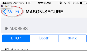 Comcast provides secure wifi for its customers. How To Update Password For Mason Secure On Apple Ios Information Technology Services