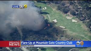 132 views · december 20, 2016. Getty Fire Flare Up Near Mountain Gate Country Club Youtube