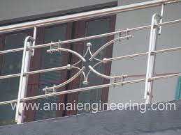 Not everything revolves around functionality; Round Panel Stainless Steel Balcony Design For Hotel Id 2636046697