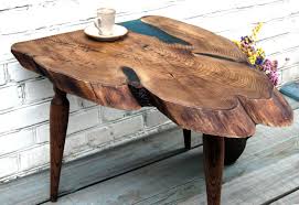 Beyond decorative, this coffee table features two drawers and an open lower shelf, so you. Small Live Edge Wood Slab Coffee Table Epoxy Resin Side Table Etsy Wood Table Design Live Edge Wood Log Furniture