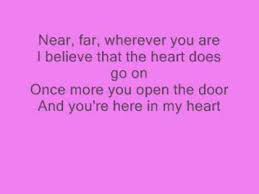 Maybe you would like to learn more about one of these? Celine Dion My Heart Will Go On With Lyrics Youtube