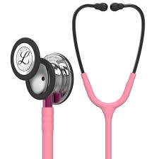 littmann classic iii monitoring stethoscope mirror pearl pink pink stem 5962