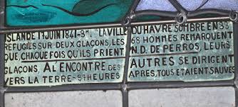 Vitrail Du Miracle De La Chapelle De Perros Hamon Ploubazlanec Cotes D Armor Goelette Vitrail Paimpol