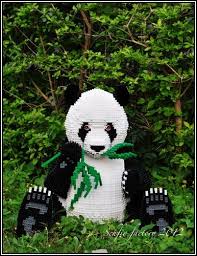 Lego Pandas A Lego Creation By Schfio Factory Mocpages Com Panda Art Panda Love Panda Bear