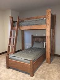 All natural hand crafted vermont bunkbeds our solid wood, handmade bunkbeds are built for safety and durability on our small family farm in starksboro, vermont. Perpendicular Twin Over Twin Bunk Bed Twin Bunk Beds Custom Bunk Beds Bunk Beds