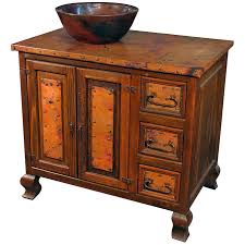 Want to shop bathroom vanities nearby? Old Wood And Copper Bath Vanity