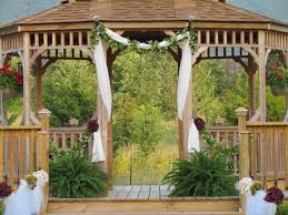 Decorated Gazebo For Wedding Khimaira Farm Wedding Venue Shenandoah Valley Blue Ridge Mountains L With Images Farm Wedding Venue Gazebo Wedding Gazebo Wedding Decorations
