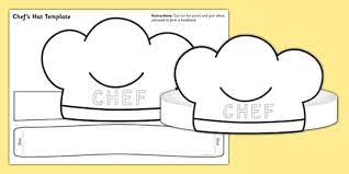 Chef Hat Template Hat Template Chef Hats For Kids Chefs Hat